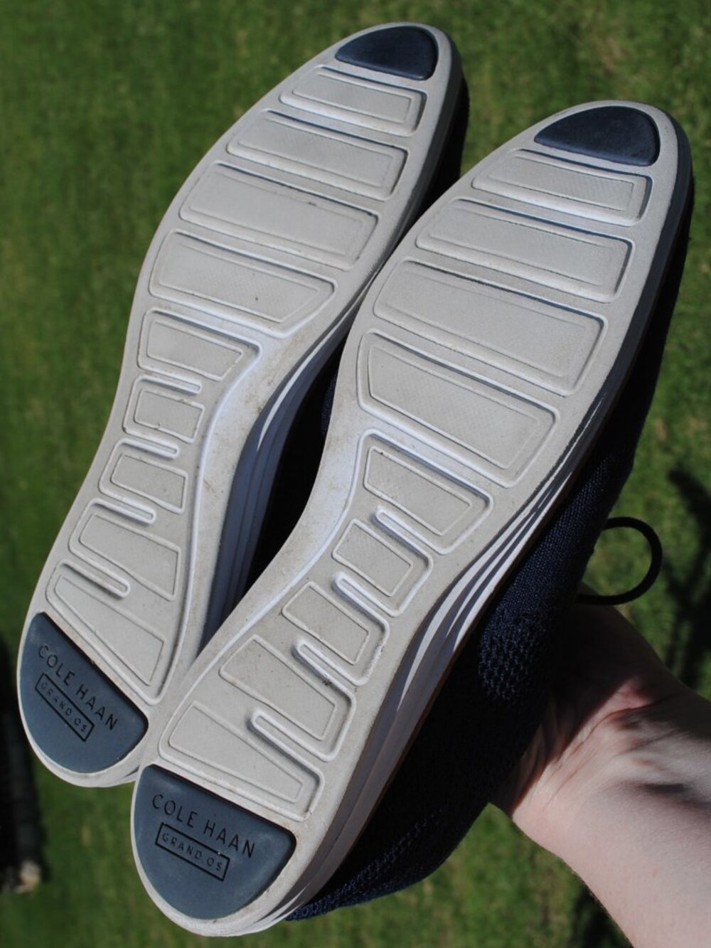Cole Haan OriginalGrand 9.5 Womens Navy Knit Woven Oxford Lace Ups - Picture 5 of 6